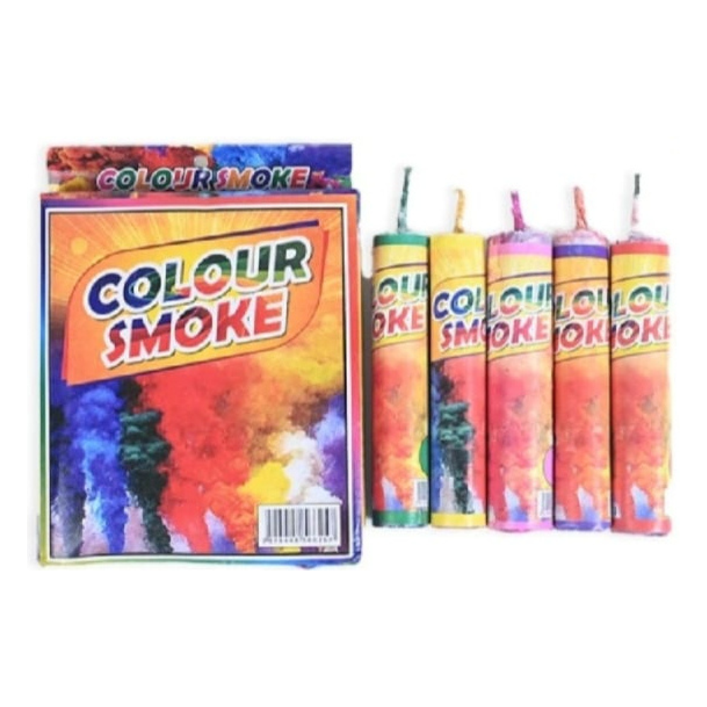 Celebration Combo Pack – 2 Snow Sprays + 2 Party Poppers + 5 Color Smoke Bombs for Birthdays & Parties