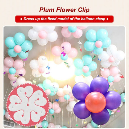 Pack Of 10pcs Balloons Clip - Flower Stand Clip Holder for Balloons - Balloons Tie Holder Birthday Wedding Party Decoration
