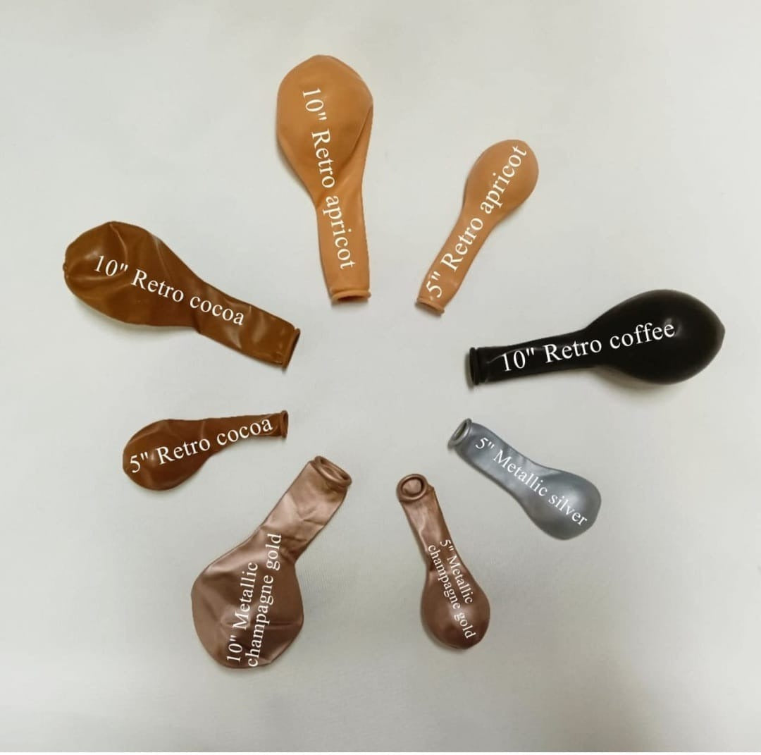 155 Pc Boho Coffee Brown Balloon Garland Kit | Neutral Arch Decorations