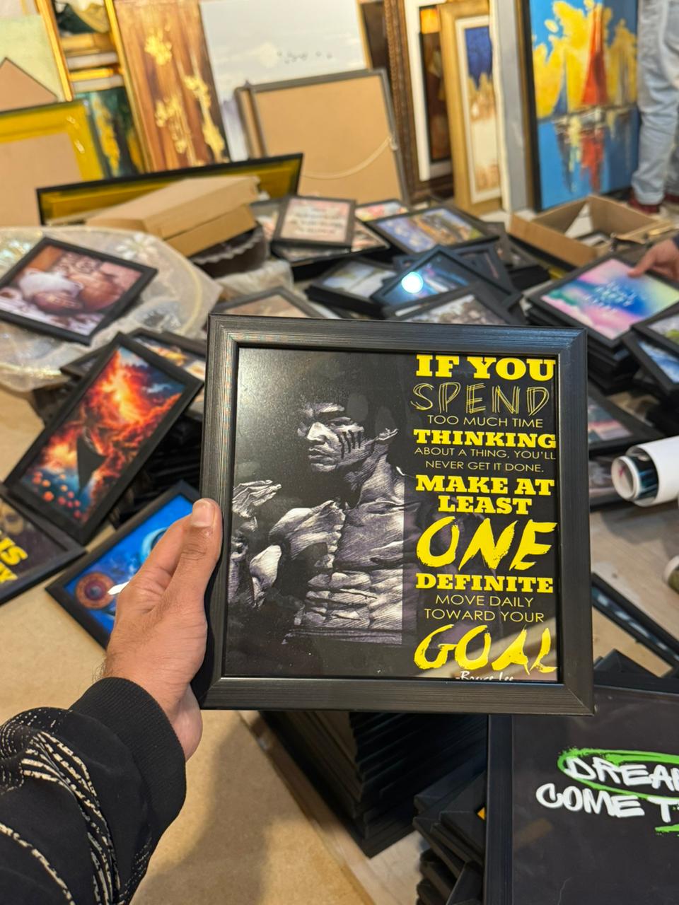 Set of 5 Motivational Quote Frames | 8*8" Office & Desk Decor Bundle